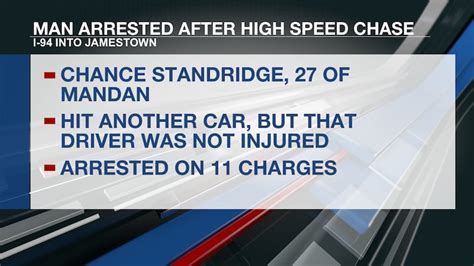 Mandan Man Arrested Following High Speed Chase