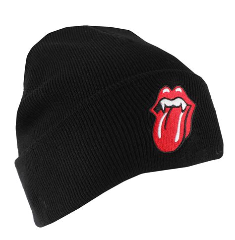 Bonnet Rolling Stones Fang Tongue Rock Off Rsbean B Metalmonde Fr