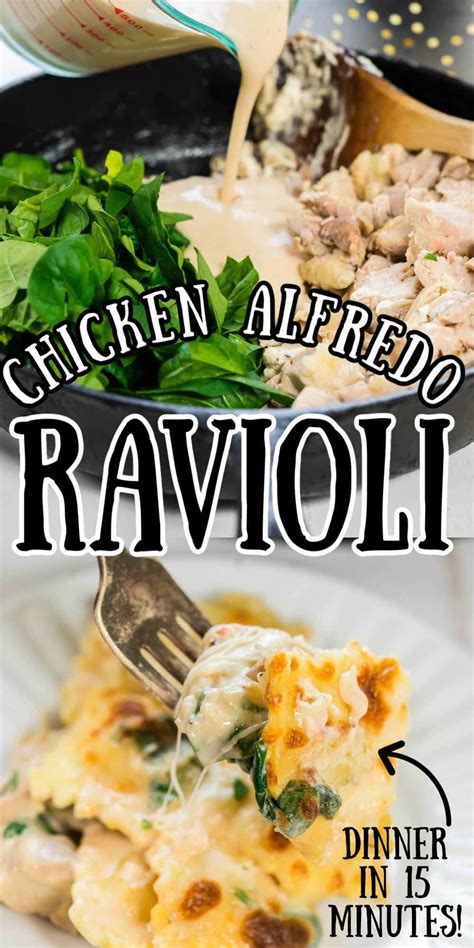 15 Minute Chicken Alfredo Ravioli Skillet Casserole Restless Chipotle