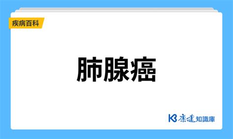 肺腺癌是什麼？一次了解肺腺癌症狀、治療以及如何預防 康健知識庫