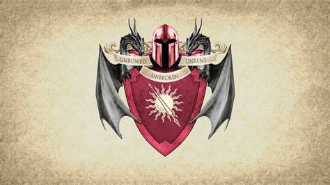 Coats Of Arms Game Of Thrones House Martell Sigils Artwork Paper