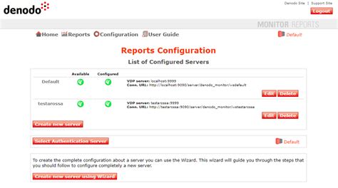 Denodo Monitor Reports User Manual