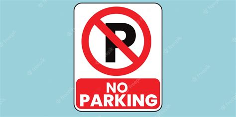 Premium Vector No Parking Symbol Parking Prohibition Icon On