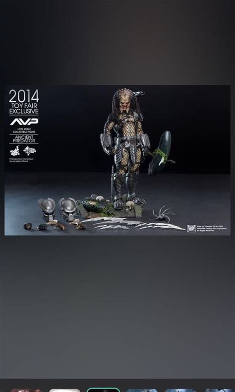 Hottoys Hot Toys Alien vs Predator Ancient Predator MMS250 興趣及遊戲 玩具 遊戲類 Carousell