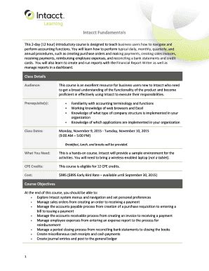 Fillable Online Intacct Fundamentals Fax Email Print Pdffiller