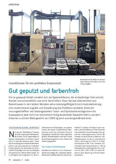 Gut Geputzt Und Farbenfroh Ausgabe Giesserei