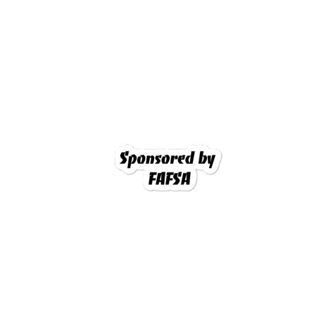 Sponsored By Fafsa Decal Rpm Auto Accessories