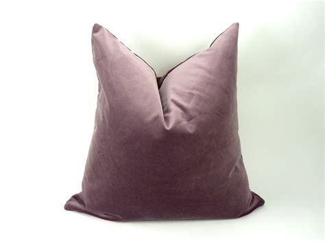 Mauve Pillow Cover Mauve Velvet Cushion Case Mauve Etsy