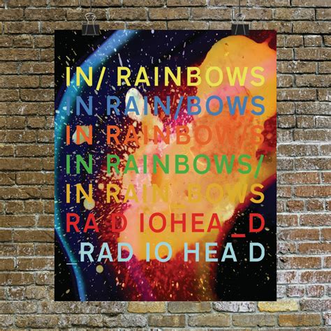 In Rainbows Album Poster In Rainbows Album Cover Poster Radiohead Poster Radiohead Album