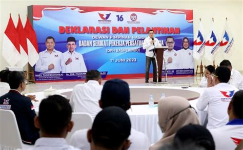 Ketum Hary Tanoesoedibjo Lantik Dewan Pimpinan Nasional Basperindo