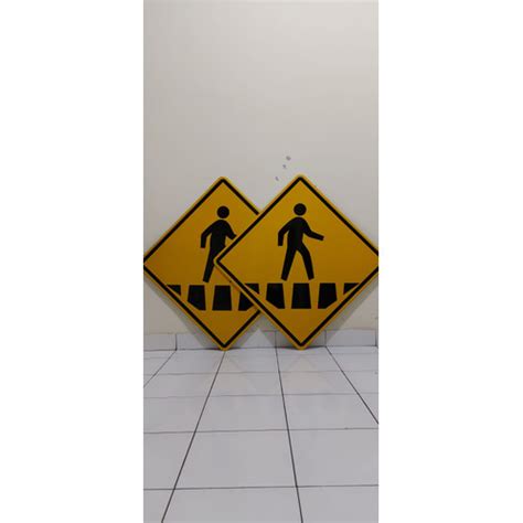 Jual Safety Sign Papan Peringatan Rambu Lalu Lintas Menyebrang