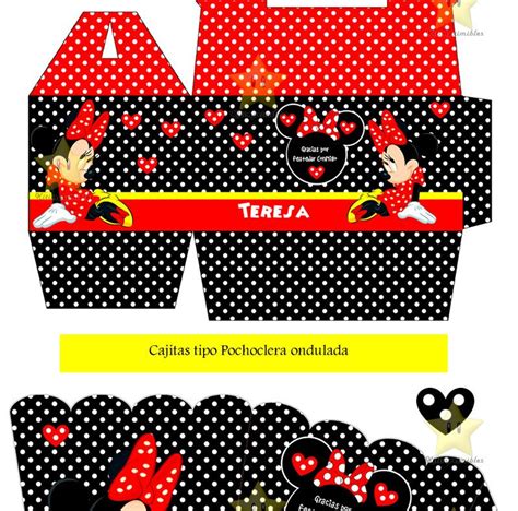 Kit Imprimible Minnie Roja Invitaciones Y Mas Minnie Mouse Party