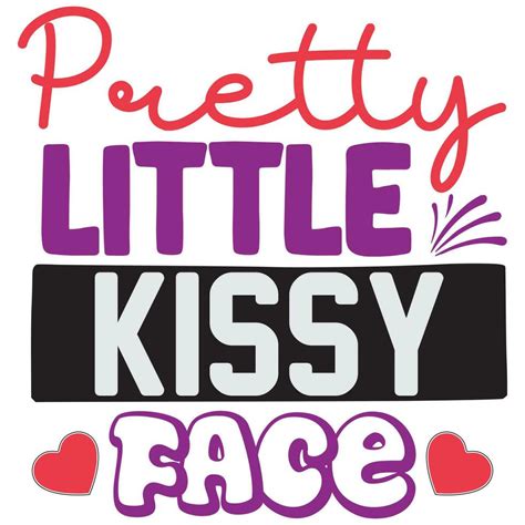 Pretty Little Kissy Face 29238651 Vector Art At Vecteezy