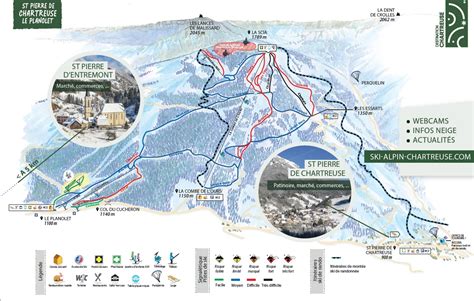 Mappa Delle Piste Da Sci A Saint Pierre De Chartreuse