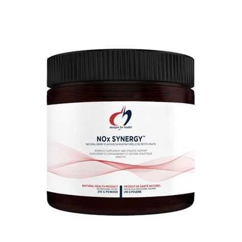 Designs For Health Nox Synergy 210 G Powder Sina Natural Health Store