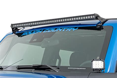 Led Light Upper Windshield 40 Spectrum Single Row For Ford Bronco 2021 2023 Somar 4x4 The