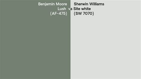 Benjamin Moore Lush Af Vs Sherwin Williams Site White Sw