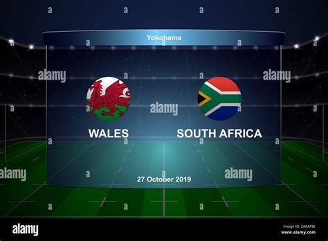 South africa vs wales rugby Stock Vector Images - Alamy