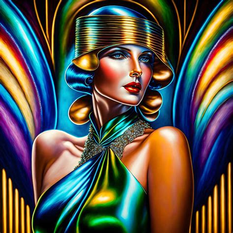 Art Deco Model Digital Art By Bob Smerecki Fine Art America