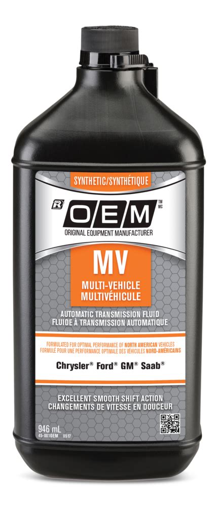 Oem Synthetic Multi Vehicle Automatic Transmission Fluidatf Domestic 946 Ml Canadian Tire