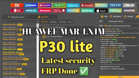 REMOVE FRP HUAWEI P30 LITE MAR LX1M WITH UNLOCK TOOL 2022 YouTube