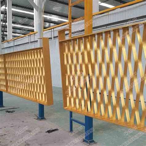 Pvdf Coating Line For Aluminum Expanded Metal Mesh Facade Aluminum