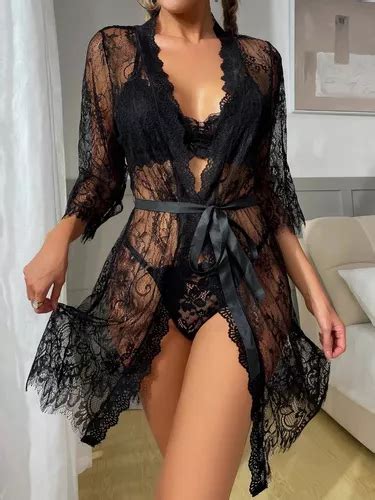 Lingerie Sexy Roup O Robe Rend O Kimono Hobby Hobbie Parcelamento Sem Juros