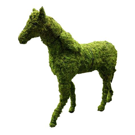 Moss Horse Statue White Door Events