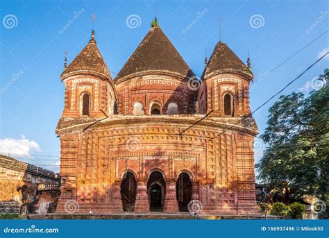 View At The Pancharatna Gobinda Mandir Temple In Puthia Bangladesh