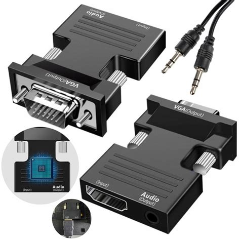 ADAPTER KONWERTER HDMI NA VGA D SUB PRZEJŚCIÓWKA Sklep Opinie Cena