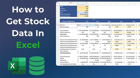 How To Get Stock Data In Excel Real Time And Historical Youtube