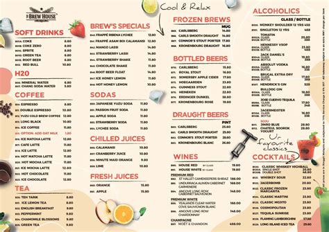 The Brew House Menu and Price List Malaysia (Updated September 2024)