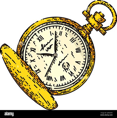 Victorian Pocket Watch Stock Vector Images Alamy