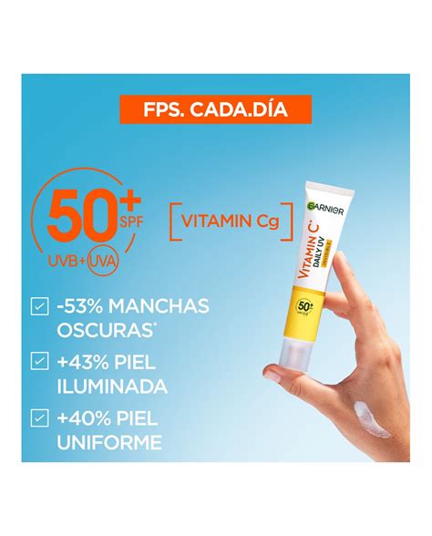 Fluido Antimanchas Anti UV Diario Invisible Vitamina C FPS50 40 Ml