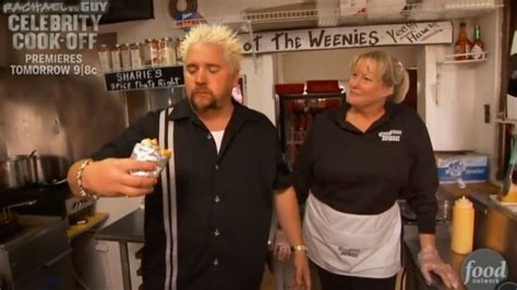 Guy Fieri Attempts To Eat An Entire 2 Pound Hot Dog At Hillbilly Hot