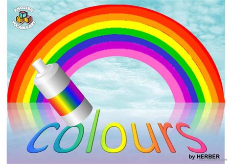 RAINBOW COLOURS PPT Vocabulary Flash Deutsch DAF Powerpoints