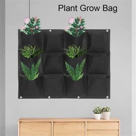 Poches Sac De Plantation Mur Plantes Fleurs Verticales Suspendue