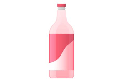 Pink Glass Bottle Soda Drink Flat Icon Graphic By Yummybuum · Creative