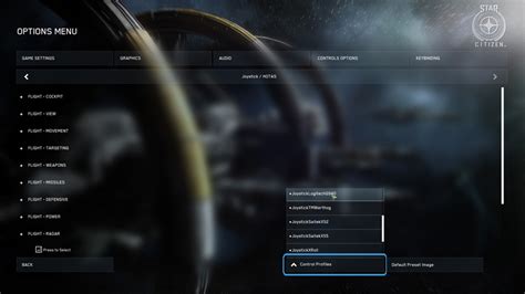 Star Citizen Joystick Configuration