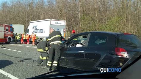 Incidente A Lomazzo Marzo Scontro In Autostrada Feriti E