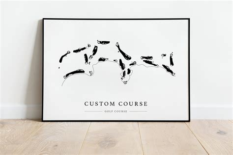 Custom Golf Course Map Golf Layout, Scorecard Print, Local Course ...