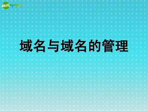 域名和域名管理课件word文档在线阅读与下载无忧文档