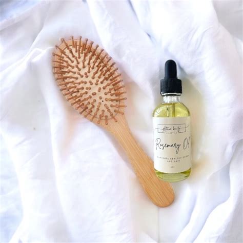 Rosemary Scalp Growth Oil With Bamboo Massage Brush Etsy