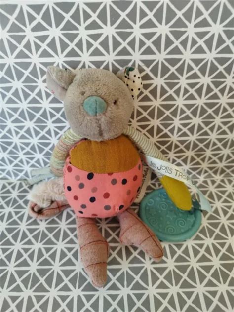 Doudou Peluche Souris Hochet Les Jolis Trop Beaux Moulin Roty Cm Eur