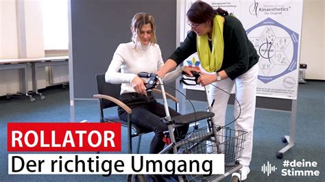 Anleitung Zum Leicht Aufstehen Mit Dem Rollator Youtube