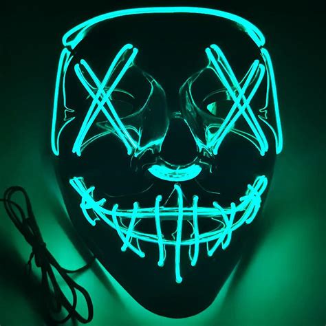 Buy Halloween Led Glowing Mask Carnival Party Ghost Step Dance Cold