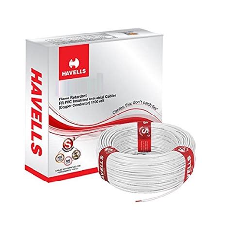 Havells 6 Sqmm 1 Core Life Line S3 FR PVC Insulated Industrial Cable 1 Mtr