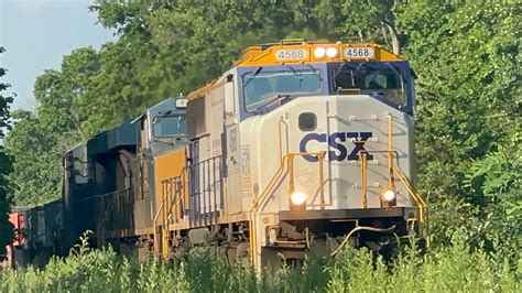 CSX 4568 50th Anniversary Operation Lifesaver SD70AC Leads CSX I158