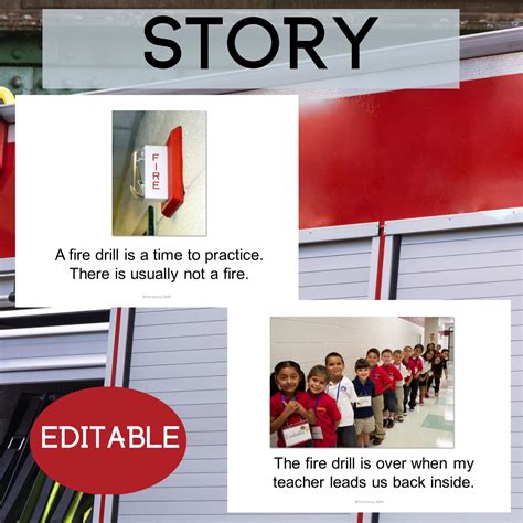 Fire Drill Social Story And Activities Editable • Special Needs For