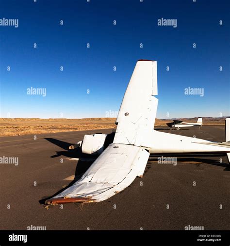 Crashed Plane On Tarmac Canyonlands Hi Res Stock Photography And Images
